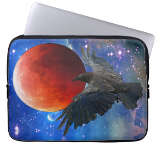 Funda Para Portátil Raven y Eclipsing Moon Laptop Sleeve