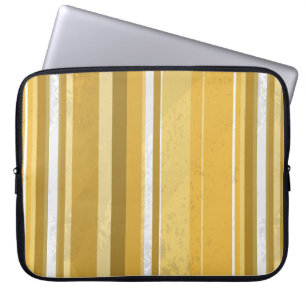 Funda Para Portátil Rayas Amarillas de los años 70