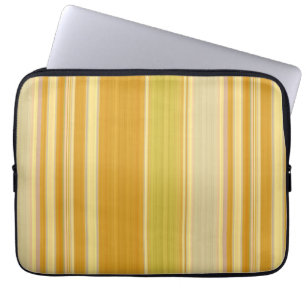 Funda Para Portátil Rayas Amarillas Soleadas