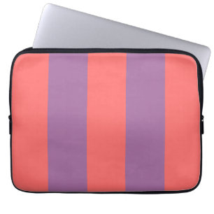 Funda Para Portátil Rayas Atemporales Atardecer Retro