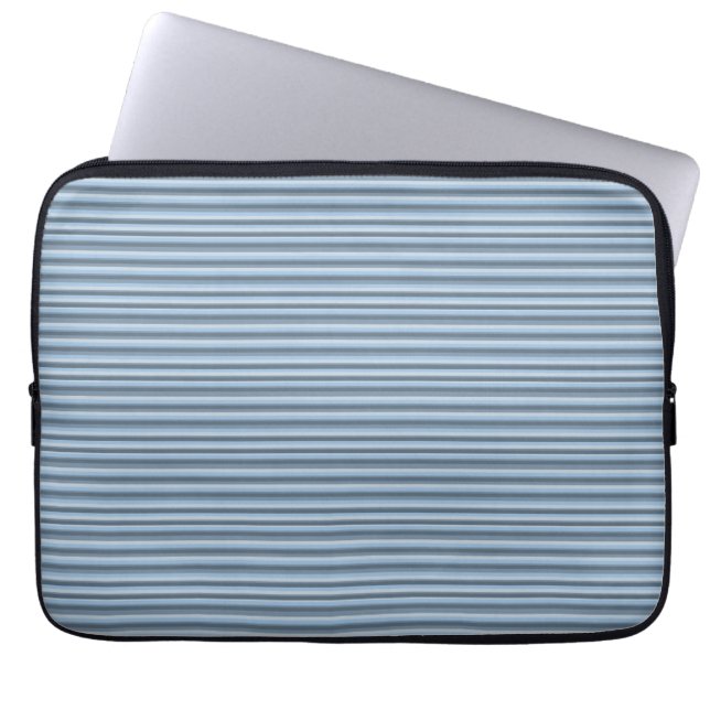 Funda Para Portátil Rayas azules (Frente)
