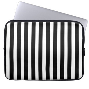 Funda Para Portátil Rayas blancos y negros