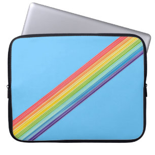 Funda Para Portátil Rayas de arco iris diagonales