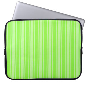 Funda Para Portátil Rayas de caramelo verde limón