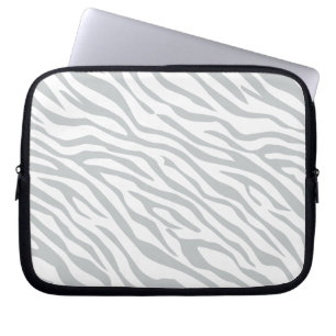 Funda Para Portátil Rayas de cebra mágica haga clic en el color gris P