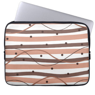 Funda Para Portátil Rayas de chocolate