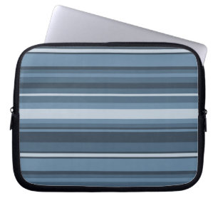 Funda Para Portátil Rayas de color gris-azul