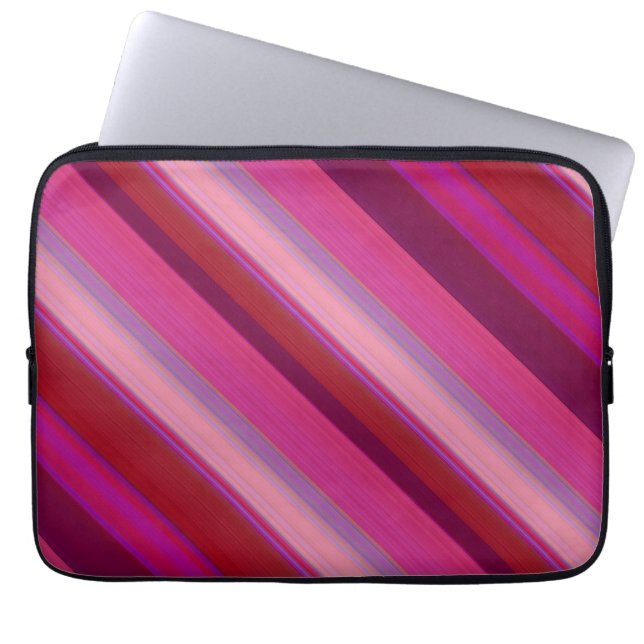 Funda Para Portátil Rayas de Dulce Azúcar (Frente)