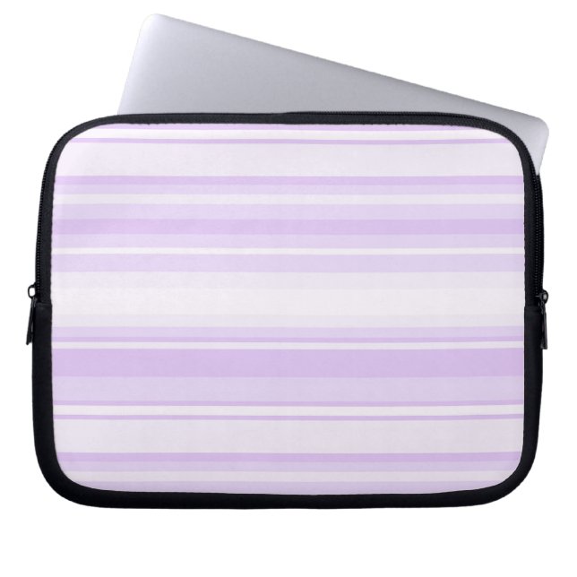 Funda Para Portátil Rayas de lilac (Frente)