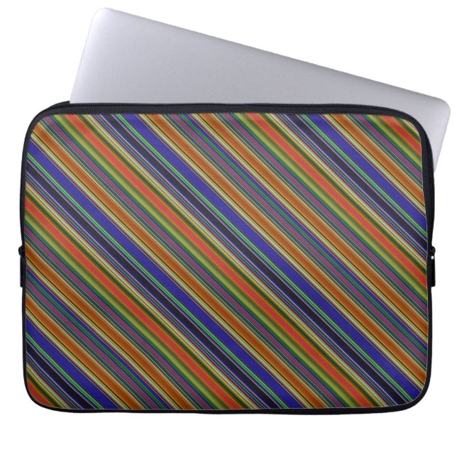 Funda Para Portátil Rayas de Playa (Frente)