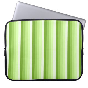 Funda Para Portátil Rayas de sombra verde limón