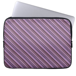 Funda Para Portátil Rayas diagonales malvas