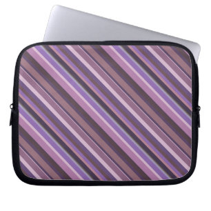 Funda Para Portátil Rayas diagonales malvas