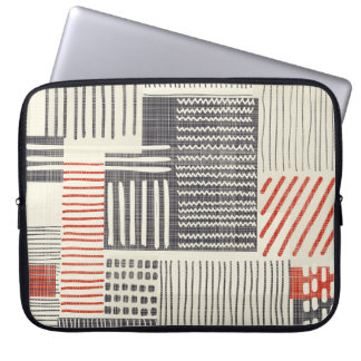 Funda Para Portátil Rayas geométricas dibujadas a mano, patrón ininter