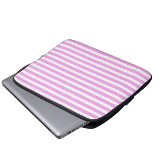 Funda Para Portátil Rayas geométricas púrpuras claras