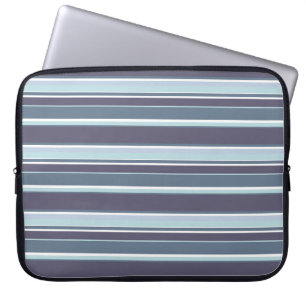 Funda Para Portátil Rayas grises azules