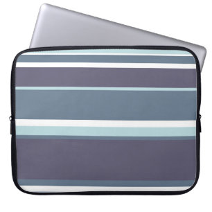 Funda Para Portátil Rayas grises azules