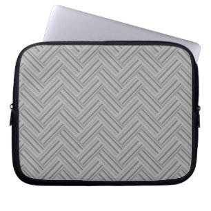 Funda Para Portátil Rayas grises de doble trama