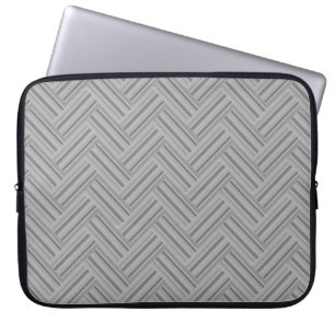 Funda Para Portátil Rayas grises de doble trama