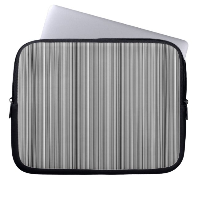 Funda Para Portátil Rayas grises lindas (Frente)