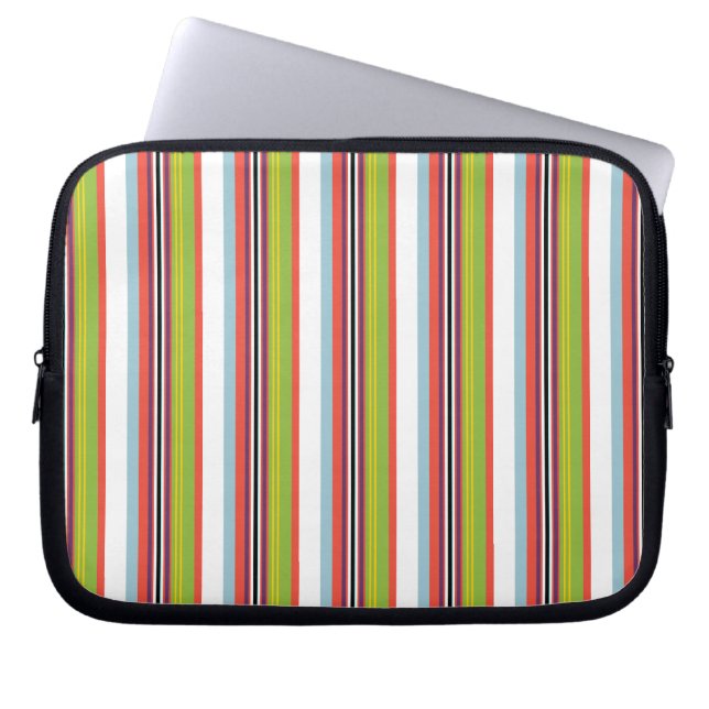 Funda Para Portátil Rayas mágicas coloridas (Frente)
