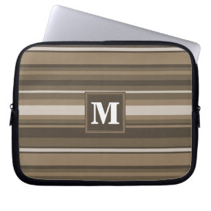 Funda Para Portátil Rayas marrones
