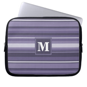 Funda Para Portátil Rayas moradas monográficas