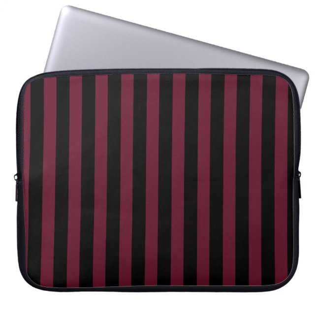Funda Para Portátil Rayas negras (Frente)