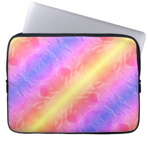 Funda Para Portátil rayas pastel abstractas