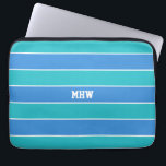 Funda Para Portátil Rayas Patrón personalizado monograma mangas para p<br><div class="desc">Cambie el campo de texto a lo que desee. También puede cambiar el tipo de letra y su tamaño y color utilizando la función "Personalizar it",  así como añadir más campos de texto si lo desea. Vea mi tienda para ver más artículos con este diseño y opciones de color.</div>