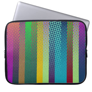 Funda Para Portátil Rayas punteadas Color del patrón + sus ideas