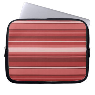 Funda Para Portátil Rayas rojas