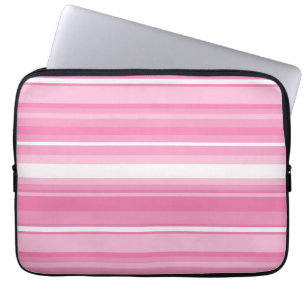 Funda Para Portátil Rayas rosadas