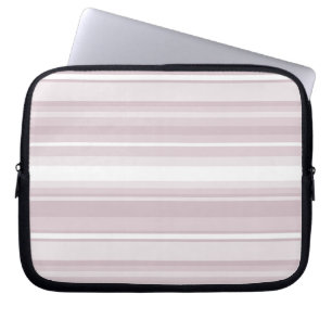 Funda Para Portátil rayas rosadas de cuarzo Rosa