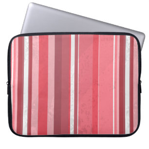 Funda Para Portátil Rayas rosadas de los años 70