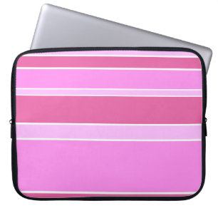 Funda Para Portátil Rayas rosas