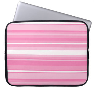 Funda Para Portátil Rayas rosas