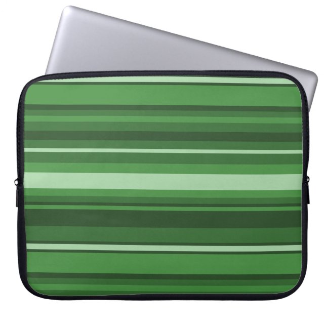 Funda Para Portátil Rayas verdes (Frente)