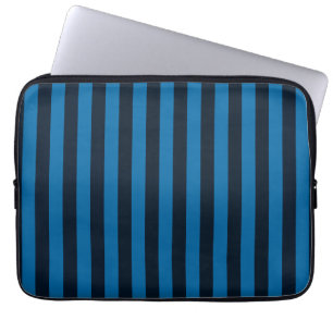 Funda Para Portátil Rayas verticales azules fondo Personalizar esto!