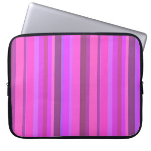 Funda Para Portátil Rayas verticales rosas