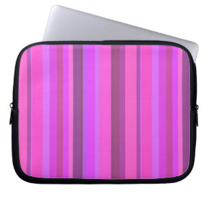 Funda Para Portátil Rayas verticales rosas