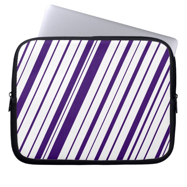 Funda Para Portátil Rayo diagonal ~ Índigo (Frente)