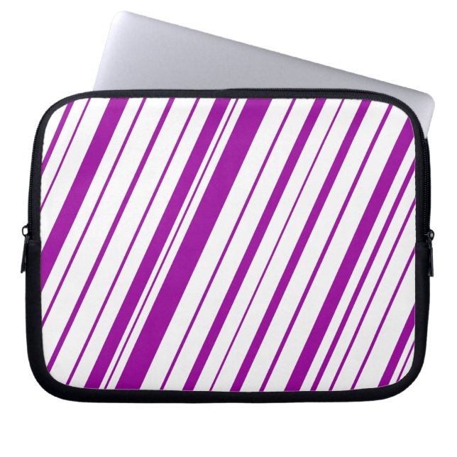 Funda Para Portátil Rayo diagonal ~ Púrpura (Frente)
