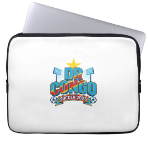 Funda Para Portátil RD Congo Fútbol 2026 Fútbol Negrita Tipografía Paí