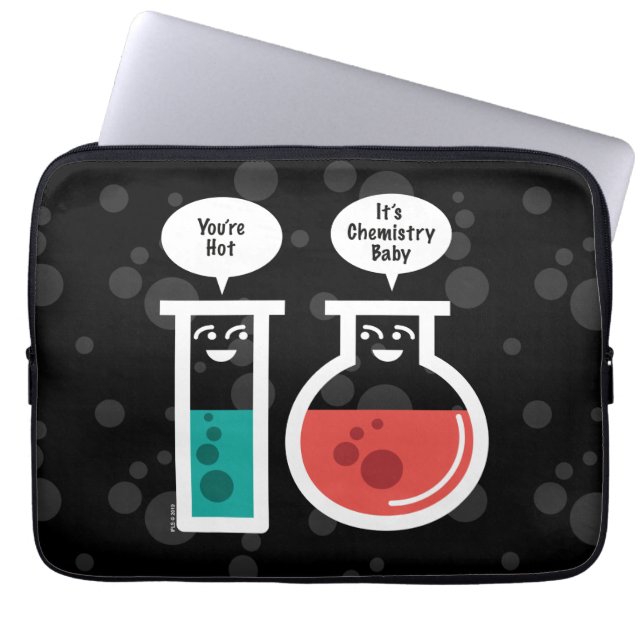 Funda Para Portátil Reacción química (Frente)