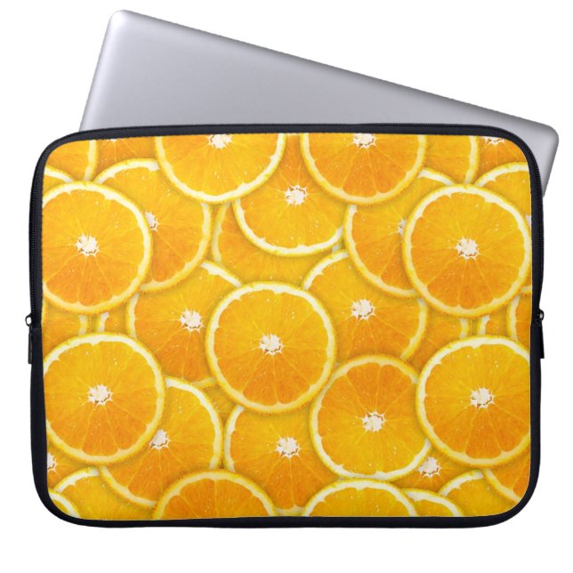 Funda Para Portátil rebanadas naranjas (Frente)