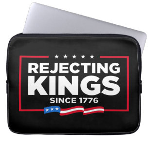 Funda Para Portátil Rechazando reyes desde la bandera patriótica de Es
