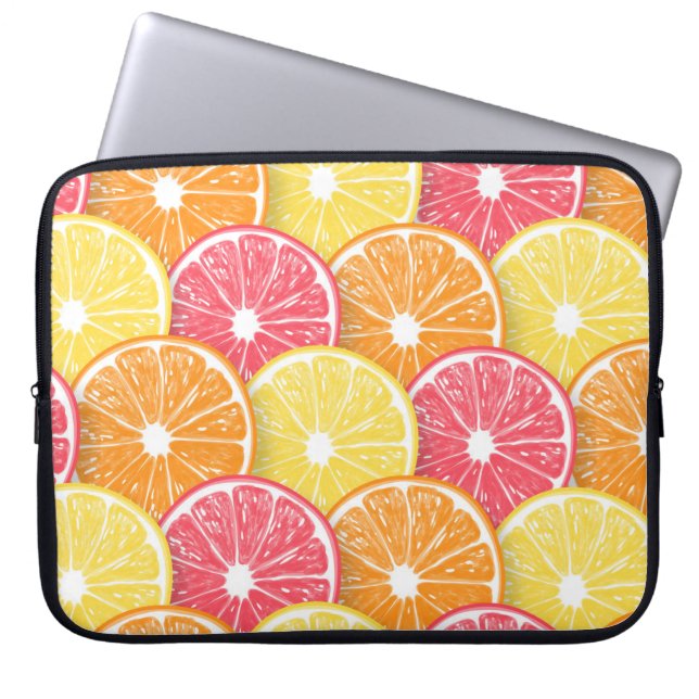 Funda Para Portátil Recortes de cítricos (Frente)