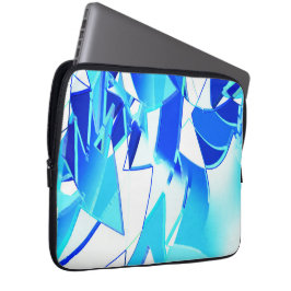 Funda Para Portátil Recortes de imágenes azules transparentes retorcid