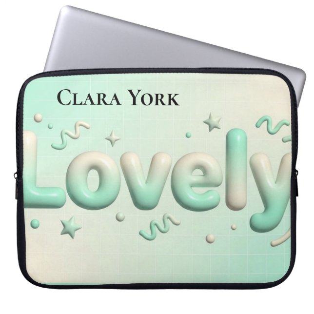 Funda Para Portátil Recuerdo Personalizado Botánico Antiguo Encantador (Frente)